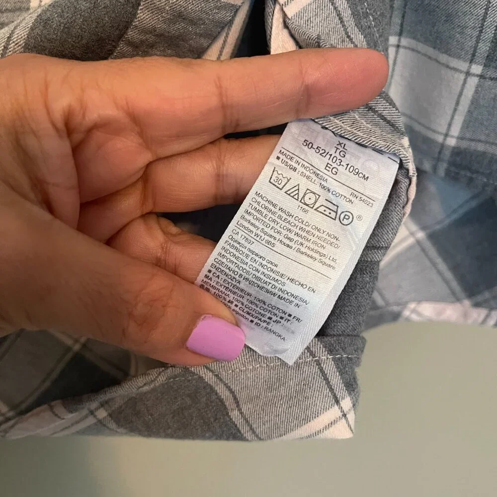 Flannel Shirt, Womens, Banana Republic,  EUC, XL - Picture 5 of 9